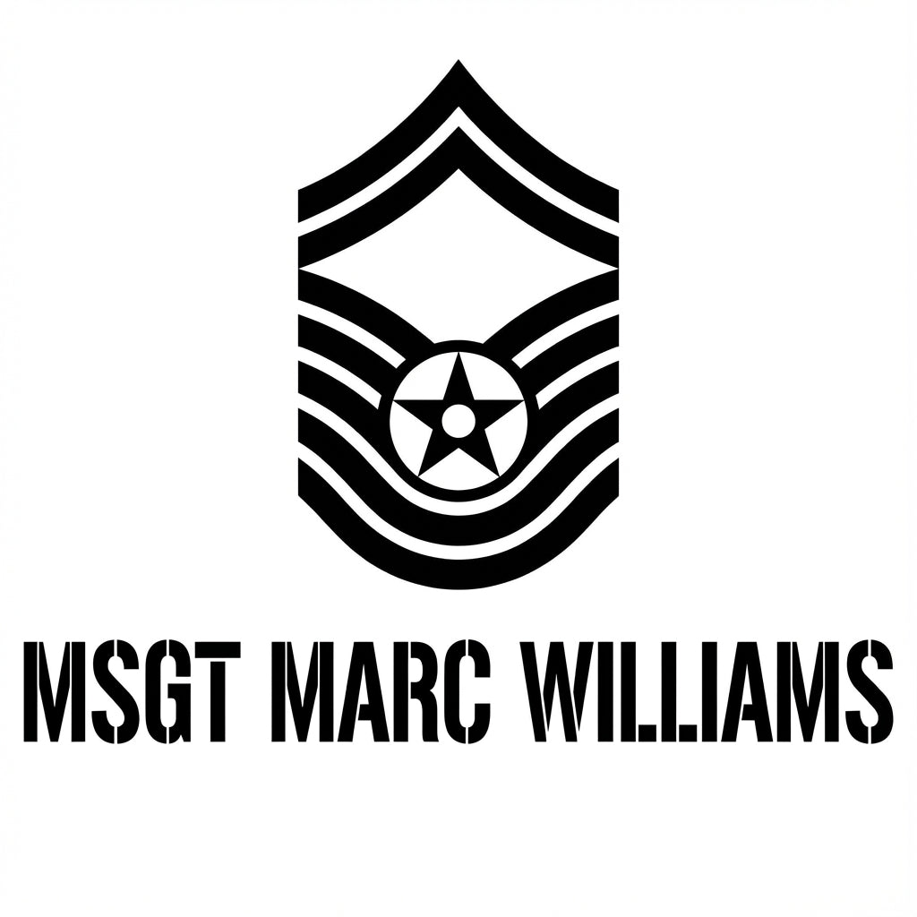 Personalized Air Force Master Sergeant Gift Tumbler - Military Retirement Promotion - Laser Engraved Custom Name 30oz