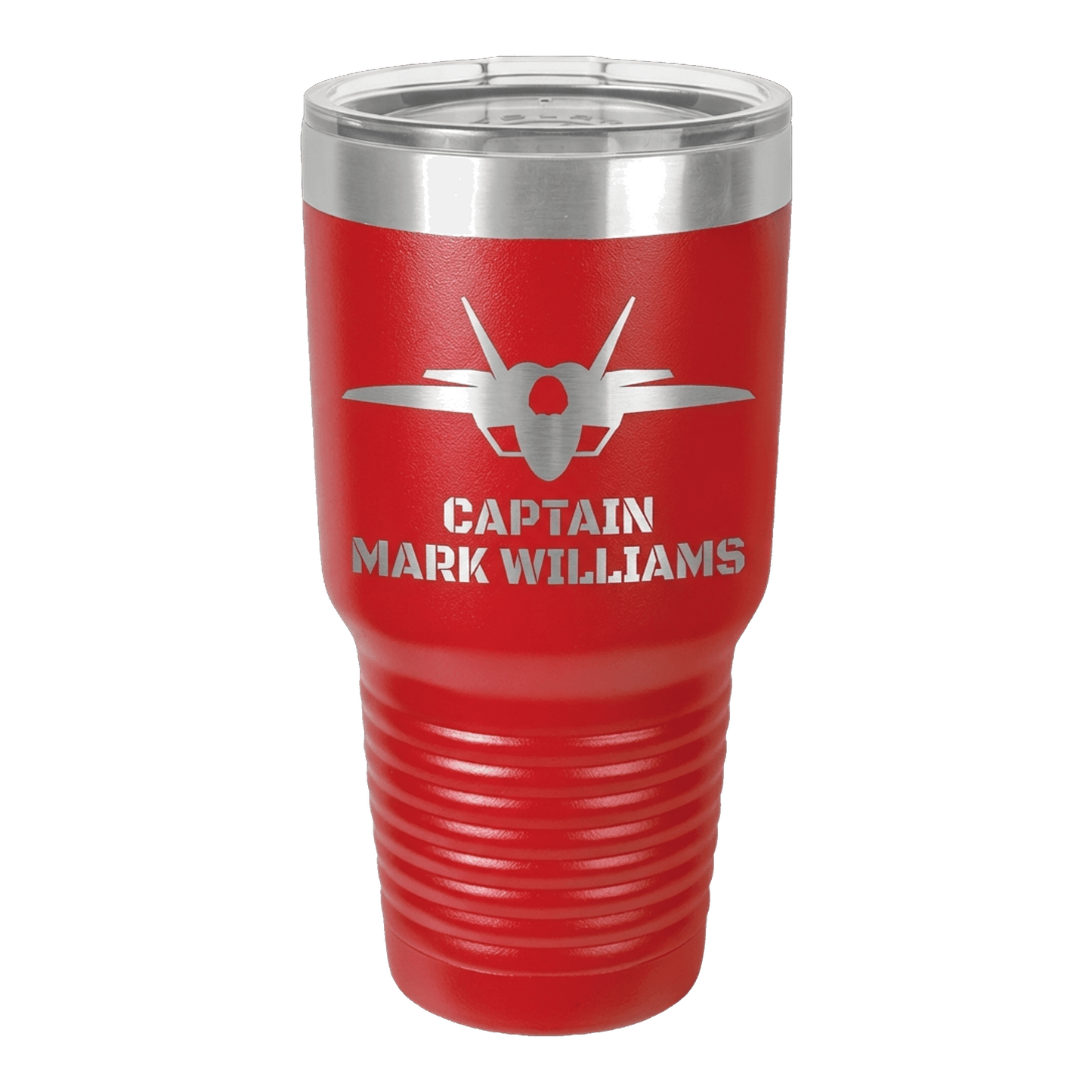 F-35 Lightning II Pilot Custom Laser Engraved 30oz Tumbler – Personalized Military Aviation Gift
