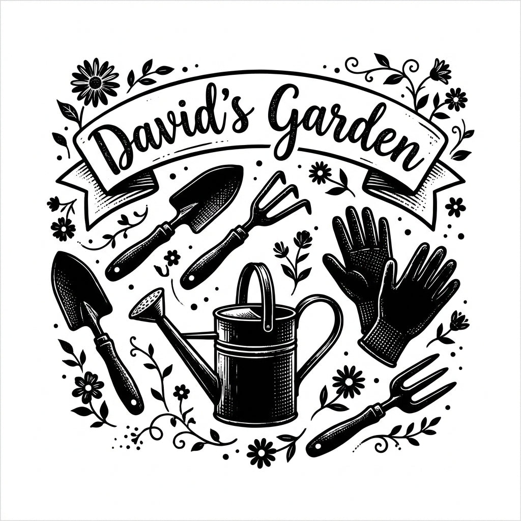 Personalized Gardener Tumbler, Custom Gardening Gift for Women & Men, Laser Engraved Garden Lover Mug, Rustic Floral Tool Design