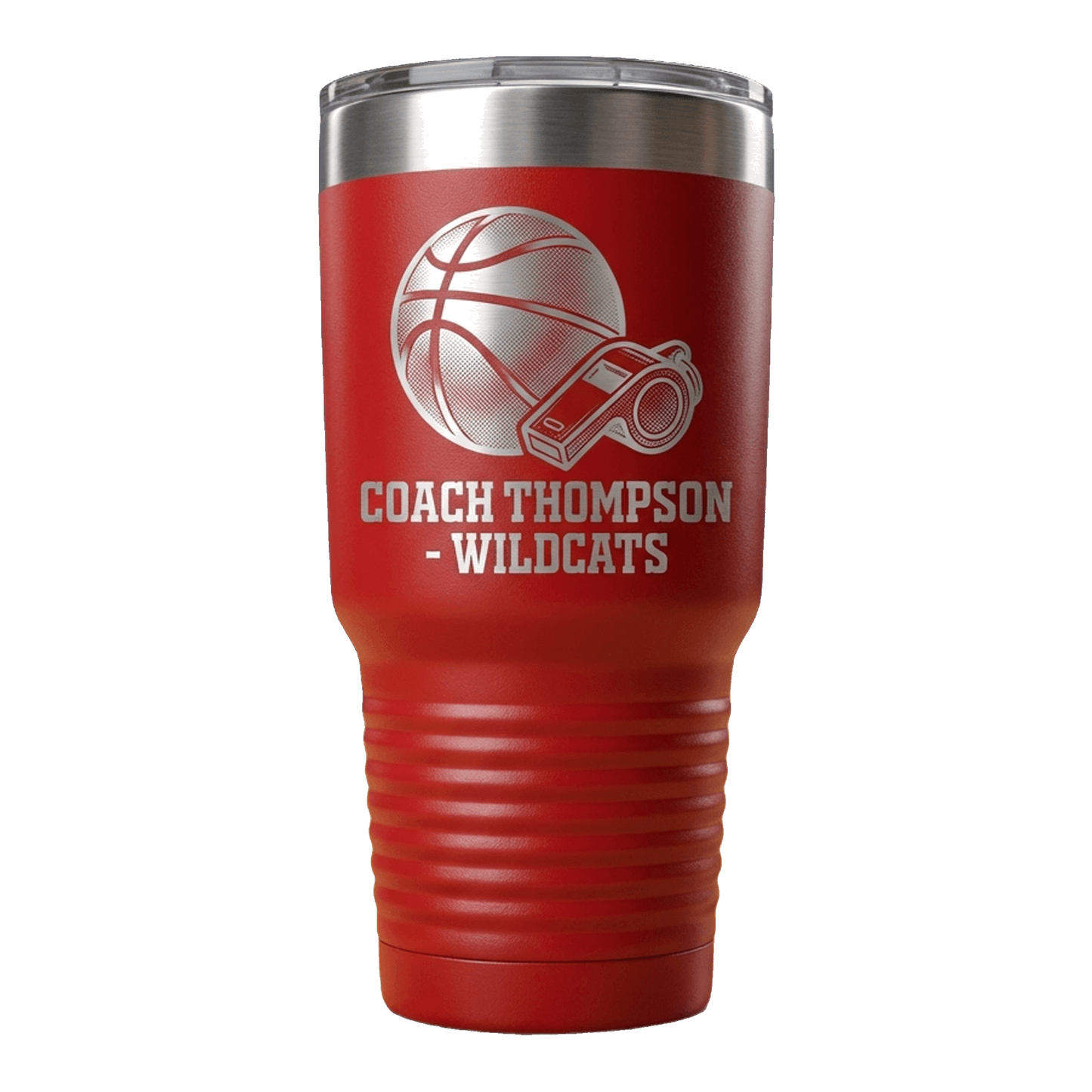 Personalized Basketball Coach Gift Tumbler - End of Season Appreciation - Laser Engraved Durable Tumbler - Custom Name