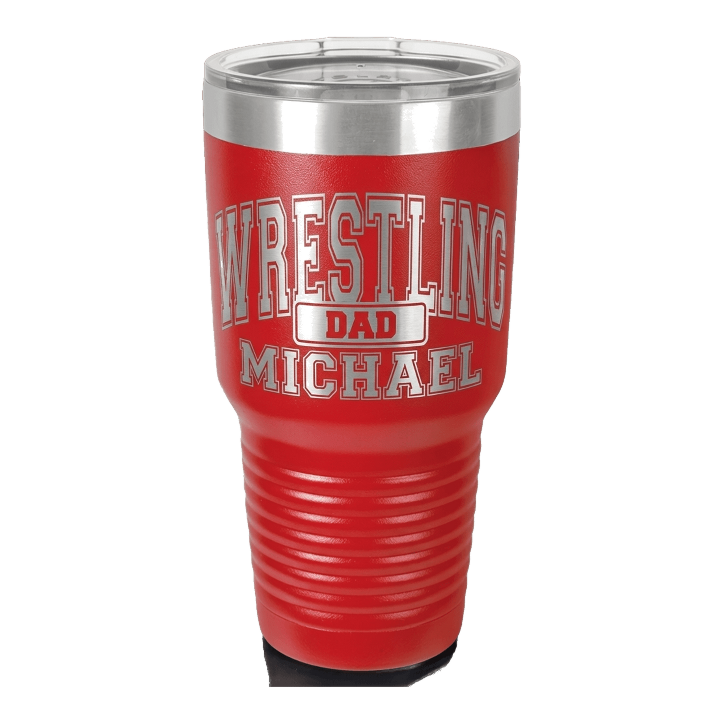 Personalized Wrestling Dad Tumbler Gift - Father's Day Birthday Christmas - Laser Engraved Durable Drinkware - Custom Name