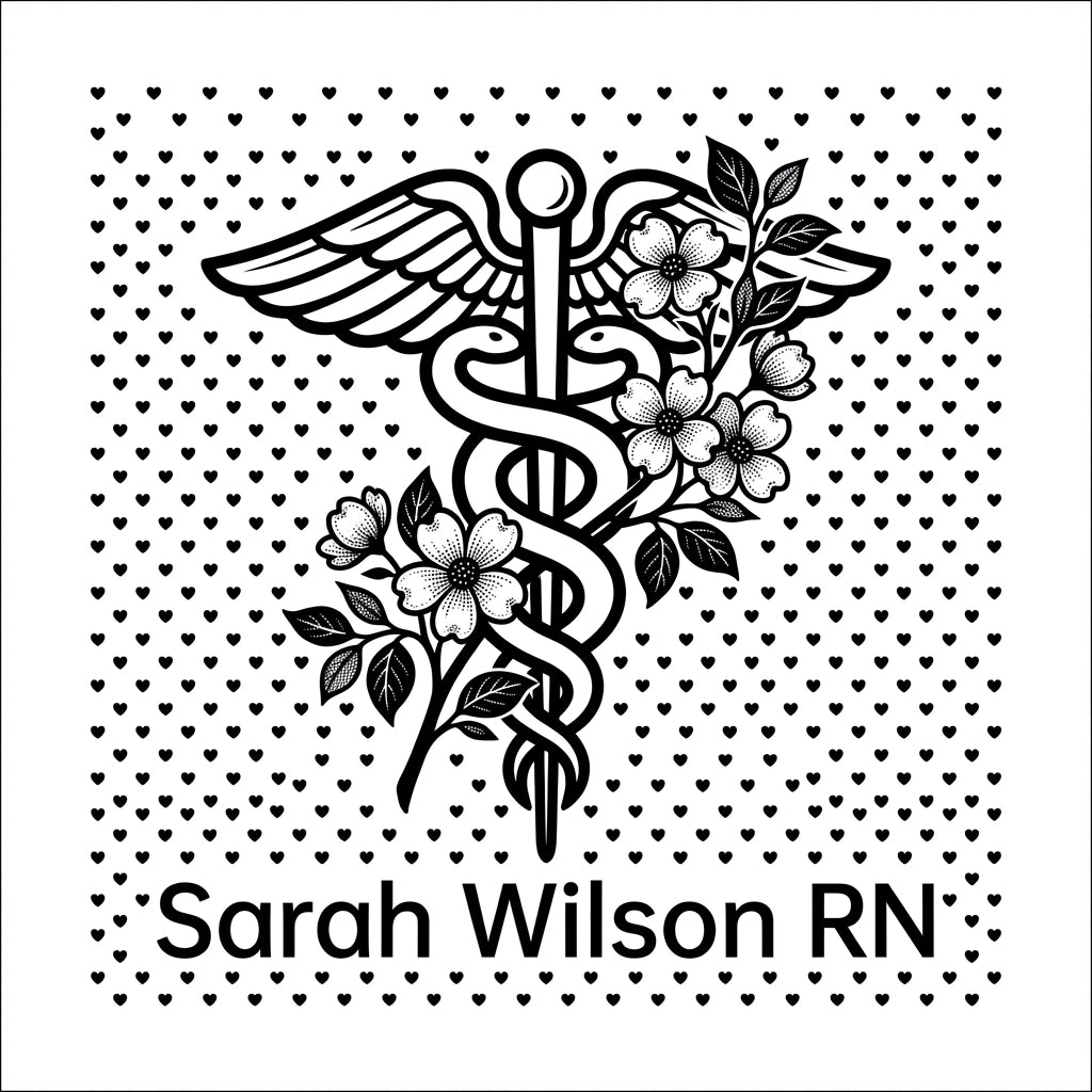 Personalized Nurse Tumbler Gift - RN Appreciation Present - Custom Name Laser Engraved 40oz Travel Tumbler with Handle