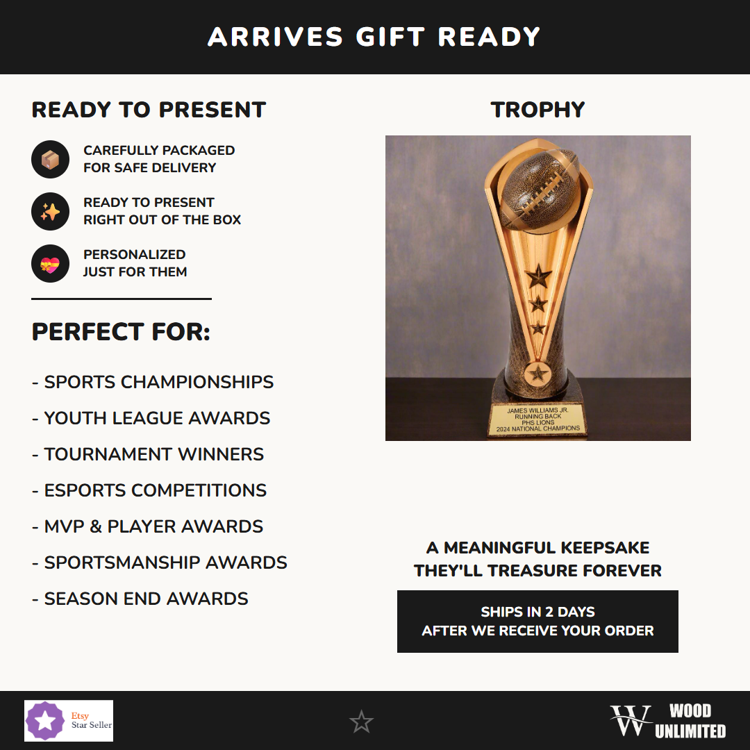 Gift Ready - perfect occasions for baseball trophies