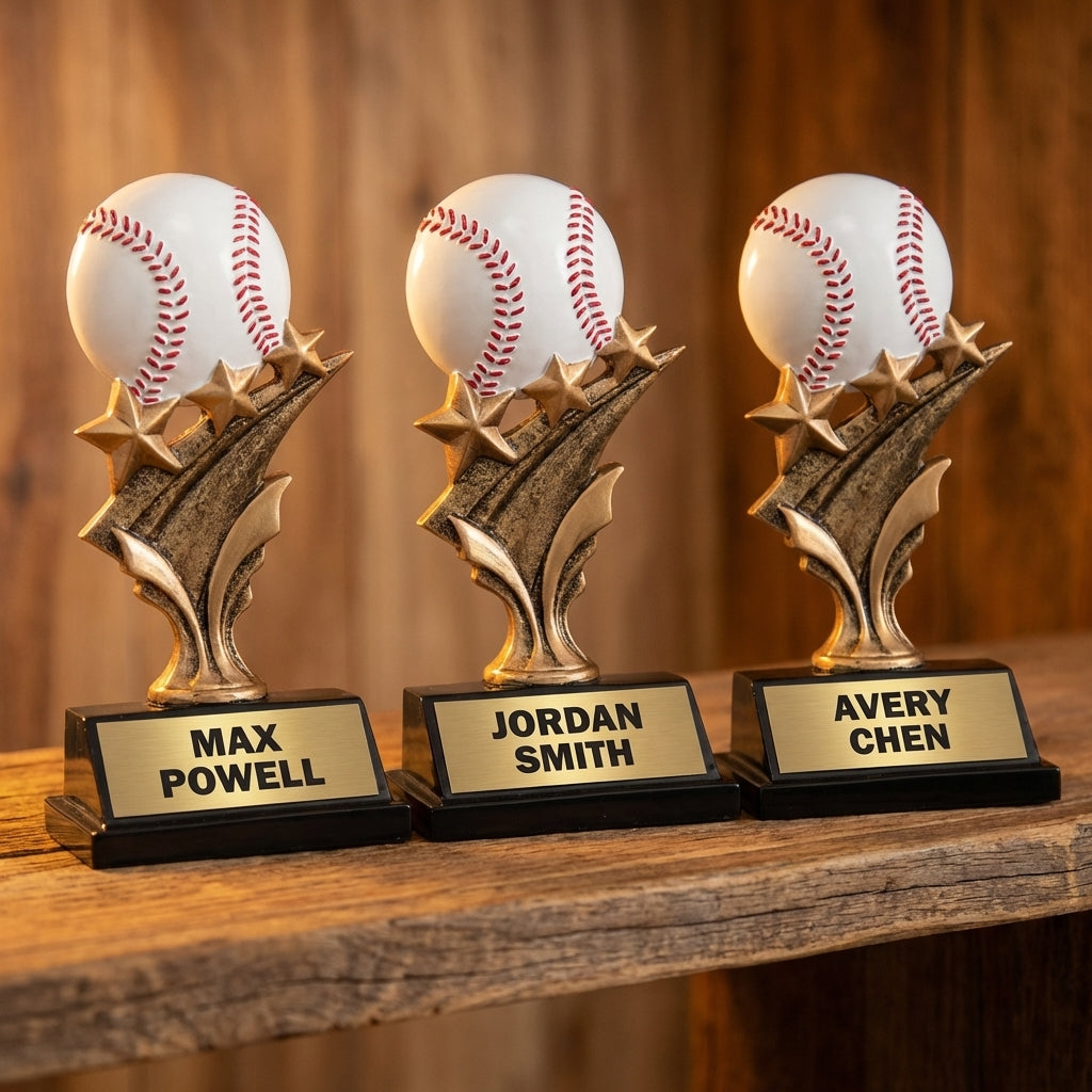 Personalized Sports Trophy 5.5" - Custom Engraved TS for Team, Coach & MVP - View 4