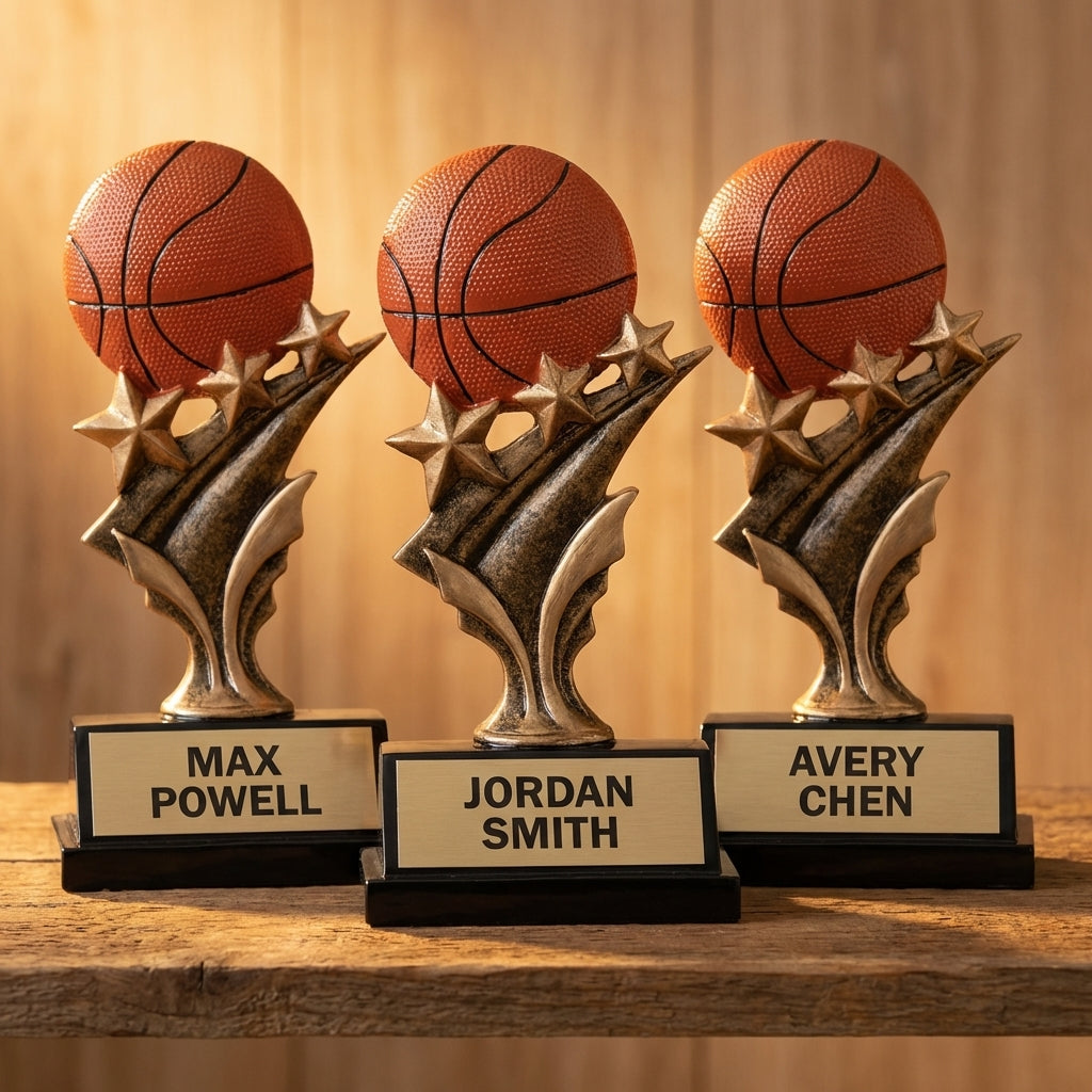 Personalized Sports Trophy 5.5" - Custom Engraved TS for Team, Coach & MVP - View 4