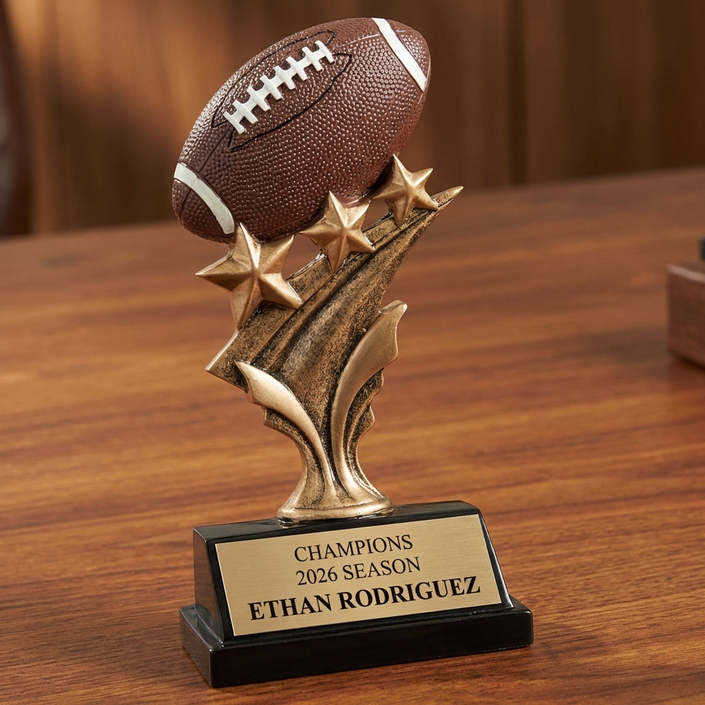 Personalized Sports Trophy 5.5" - Custom Engraved TS for Team, Coach & MVP - View 2