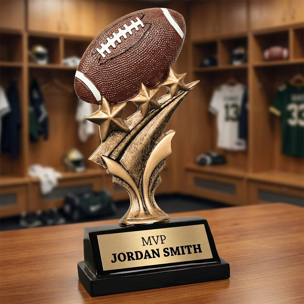 Personalized Sports Trophy 5.5" - Custom Engraved TS for Team, Coach & MVP - View 3