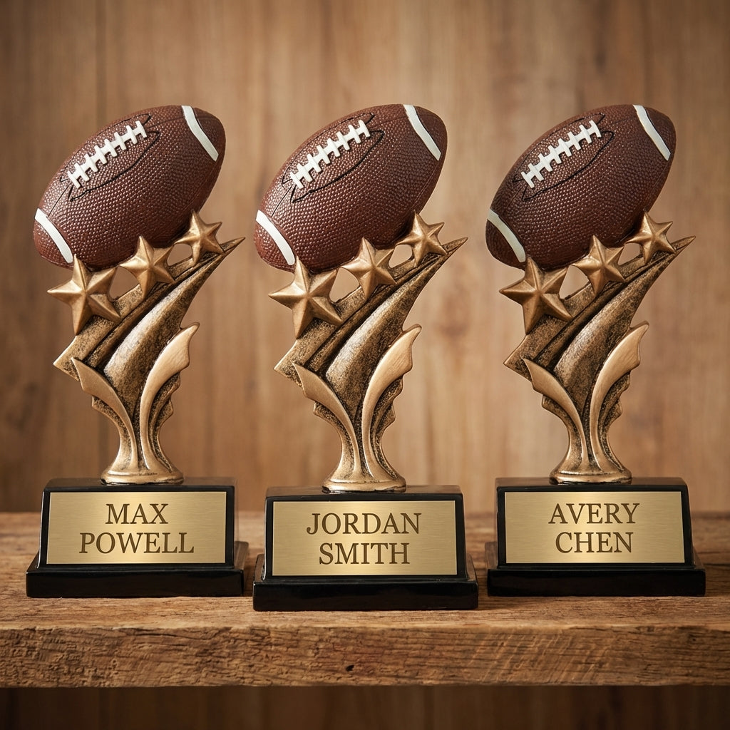 Personalized Sports Trophy 5.5" - Custom Engraved TS for Team, Coach & MVP - View 4