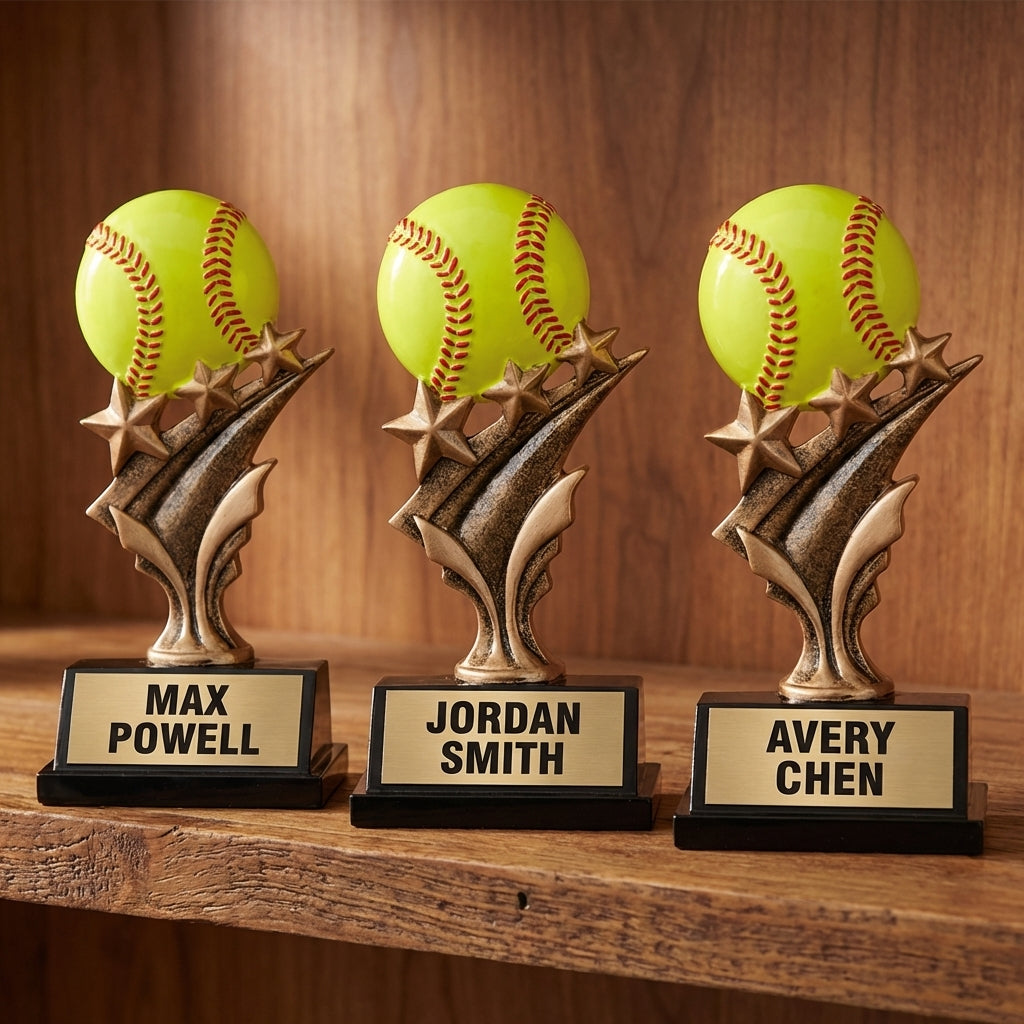 Personalized Sports Trophy 5.5" - Custom Engraved TS for Team, Coach & MVP - View 4