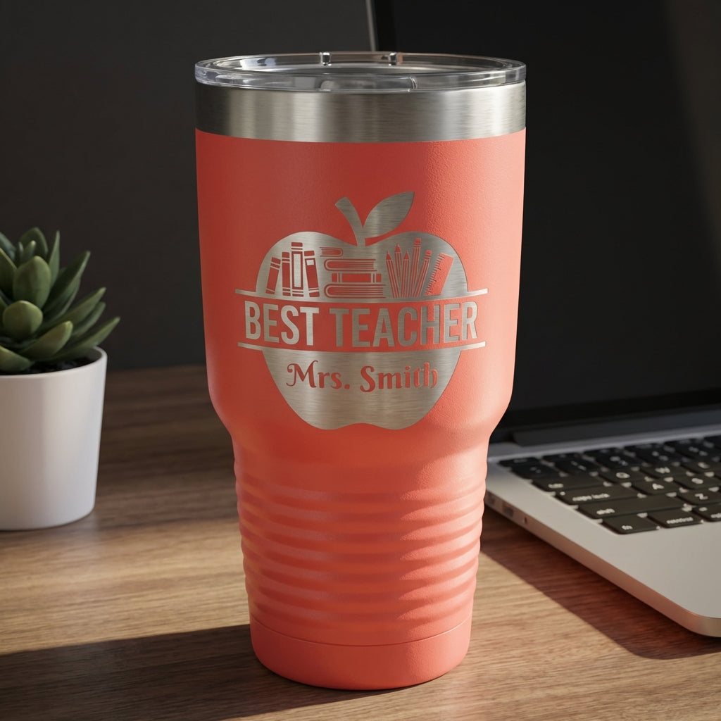 Personalized Teacher Gift Tumbler - Teacher Appreciation - Durable Engraving - Custom Name
