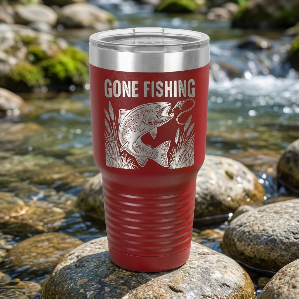 Personalized Fishing Tumbler - Color Variant 6