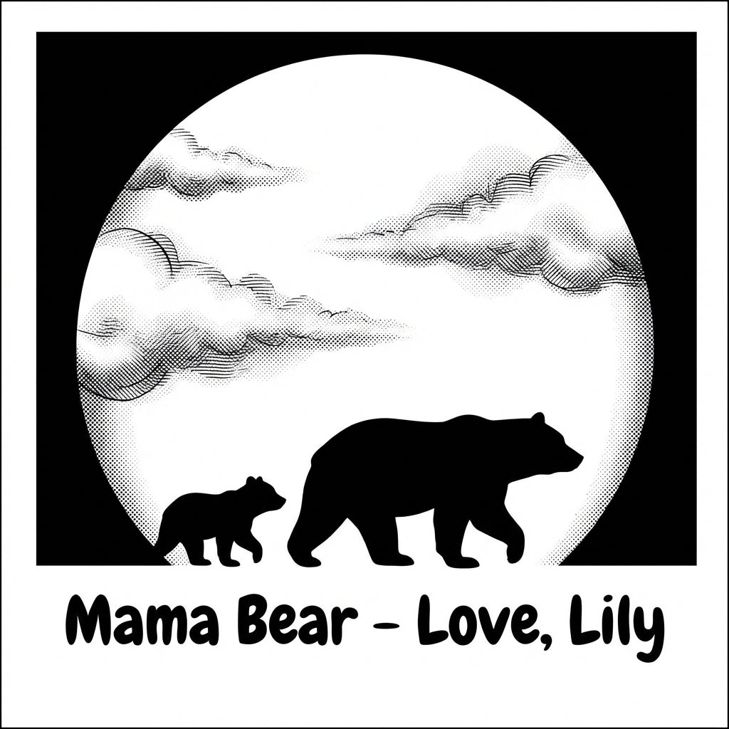 Personalized Mama Bear Tumbler for Mom - Mother's Day Gift - Laser Engraved Motherhood Design - Durable Stainless Steel Custom Name