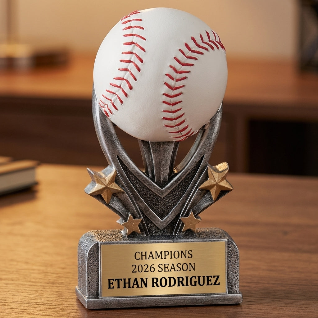 Personalized Sports Trophy 5.5" - Custom Engraved VSR for Team, Coach & MVP - View 2