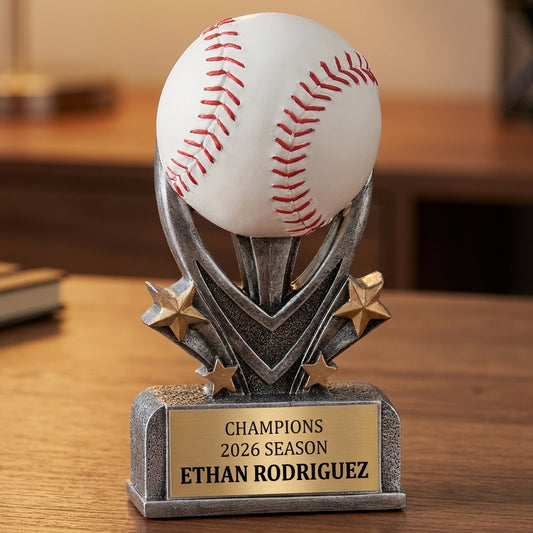Personalized Sports Trophy 5.5" - Custom Engraved VSR for Team, Coach & MVP - View 2