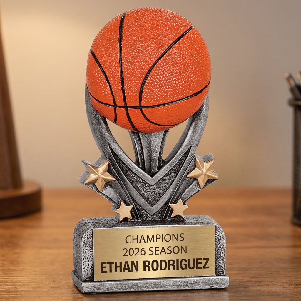 Personalized Sports Trophy 5.5" - Custom Engraved VSR for Team, Coach & MVP - View 2