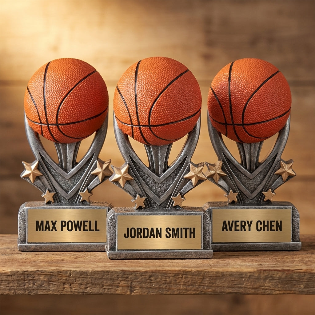 Personalized Sports Trophy 5.5" - Custom Engraved VSR for Team, Coach & MVP - View 4