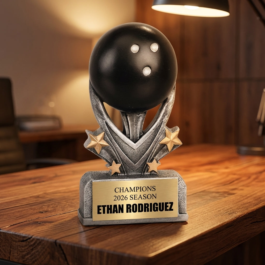 Personalized Sports Trophy 5.5" - Custom Engraved VSR for Team, Coach & MVP - View 2