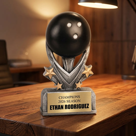 Personalized Sports Trophy 5.5" - Custom Engraved VSR for Team, Coach & MVP - View 2