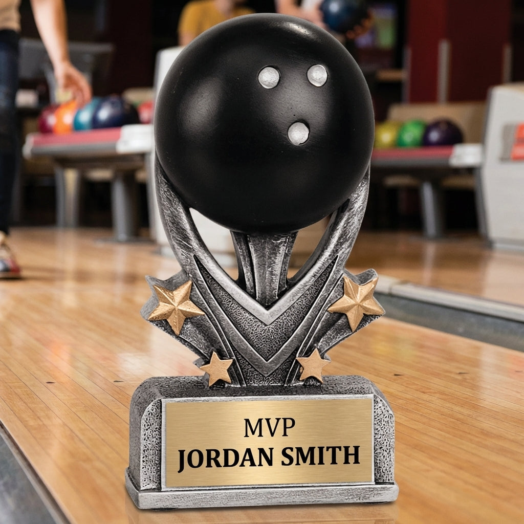 Personalized Sports Trophy 5.5" - Custom Engraved VSR for Team, Coach & MVP - View 3