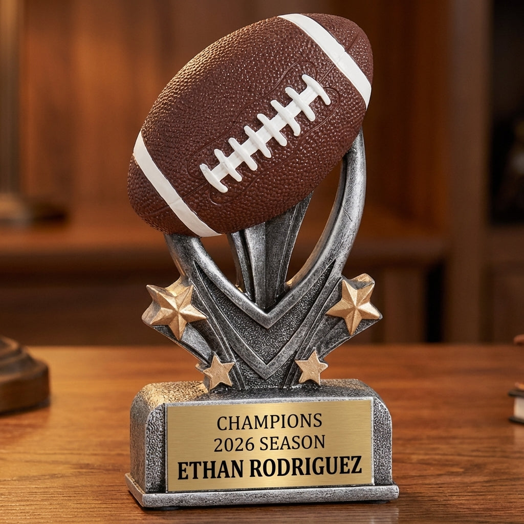 Personalized Sports Trophy 5.5" - Custom Engraved VSR for Team, Coach & MVP - View 2