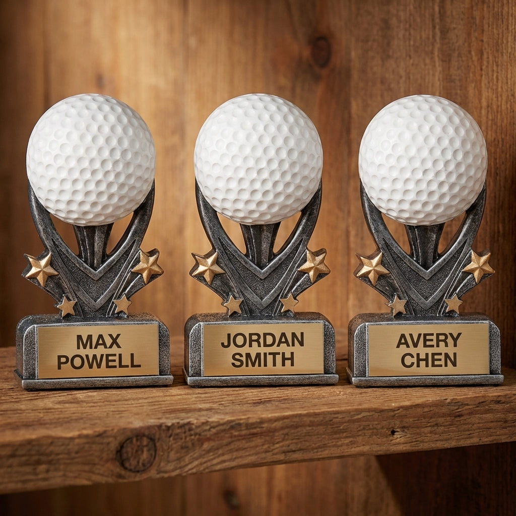 Personalized Golf Trophy 5.5" - Custom Engraved VSR for Team, Coach & MVP - View 4