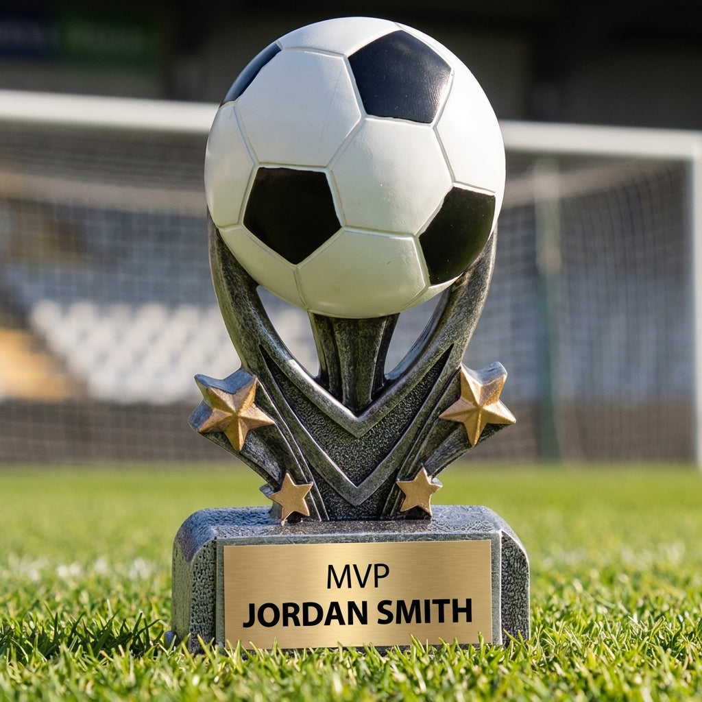 Personalized Sports Trophy 5.5" - Custom Engraved VSR for Team, Coach & MVP - View 3