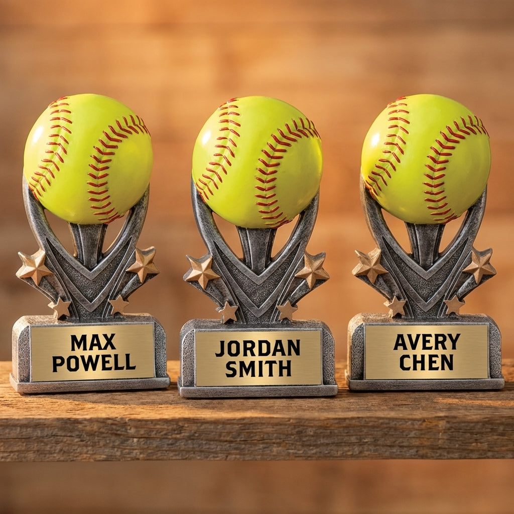 Personalized Sports Trophy 5.5" - Custom Engraved VSR for Team, Coach & MVP - View 4
