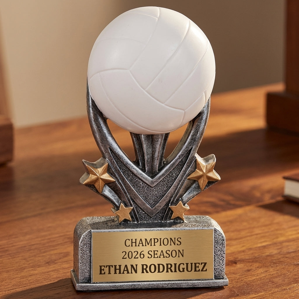 Personalized Sports Trophy 5.5" - Custom Engraved VSR for Team, Coach & MVP - View 2