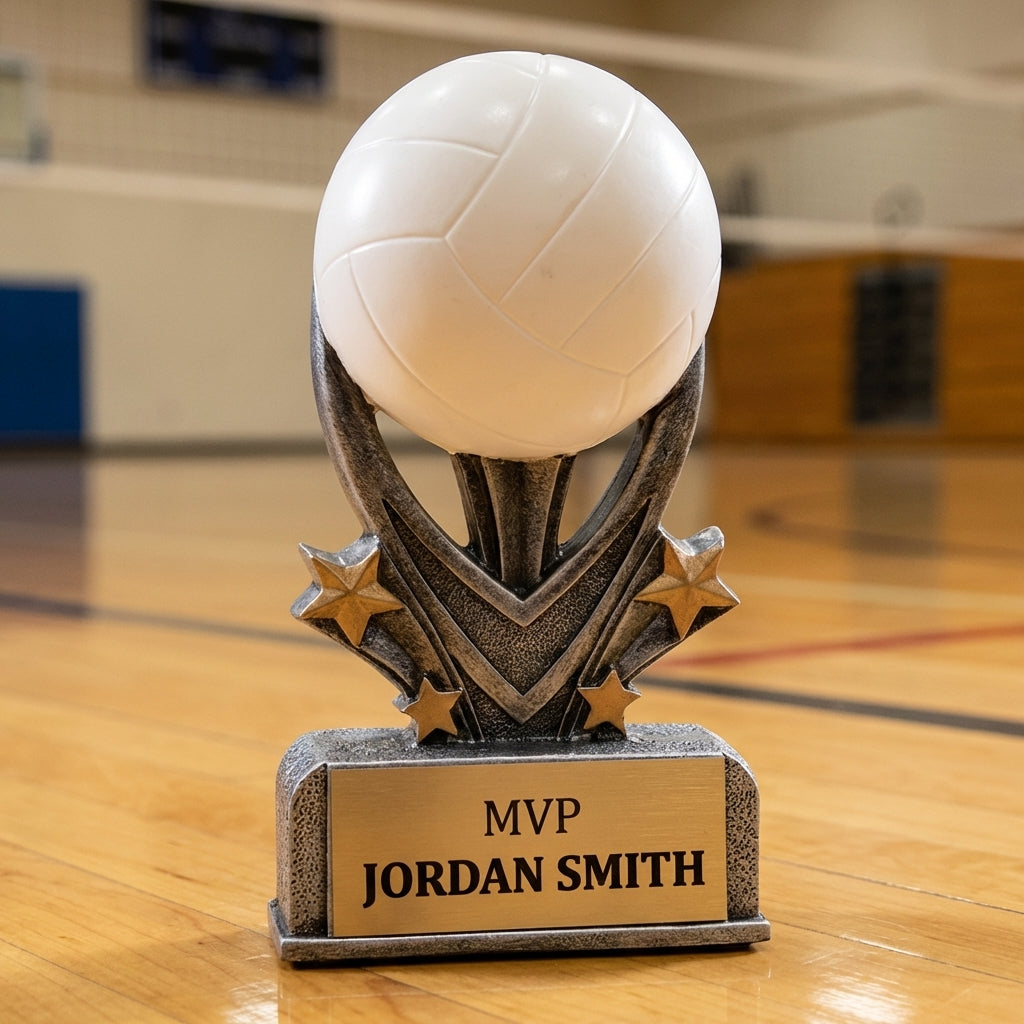 Personalized Sports Trophy 5.5" - Custom Engraved VSR for Team, Coach & MVP - View 3