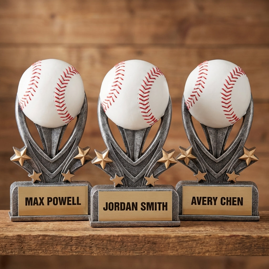Personalized Sports Trophy 7" - Custom Engraved VSR for Team, Coach & MVP - View 4