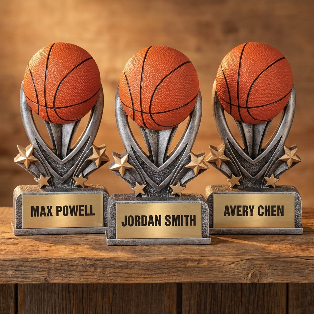 Personalized Sports Trophy 7" - Custom Engraved VSR for Team, Coach & MVP - View 4