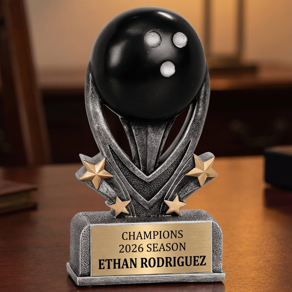 Personalized Sports Trophy 7" - Custom Engraved VSR for Team, Coach & MVP - View 2
