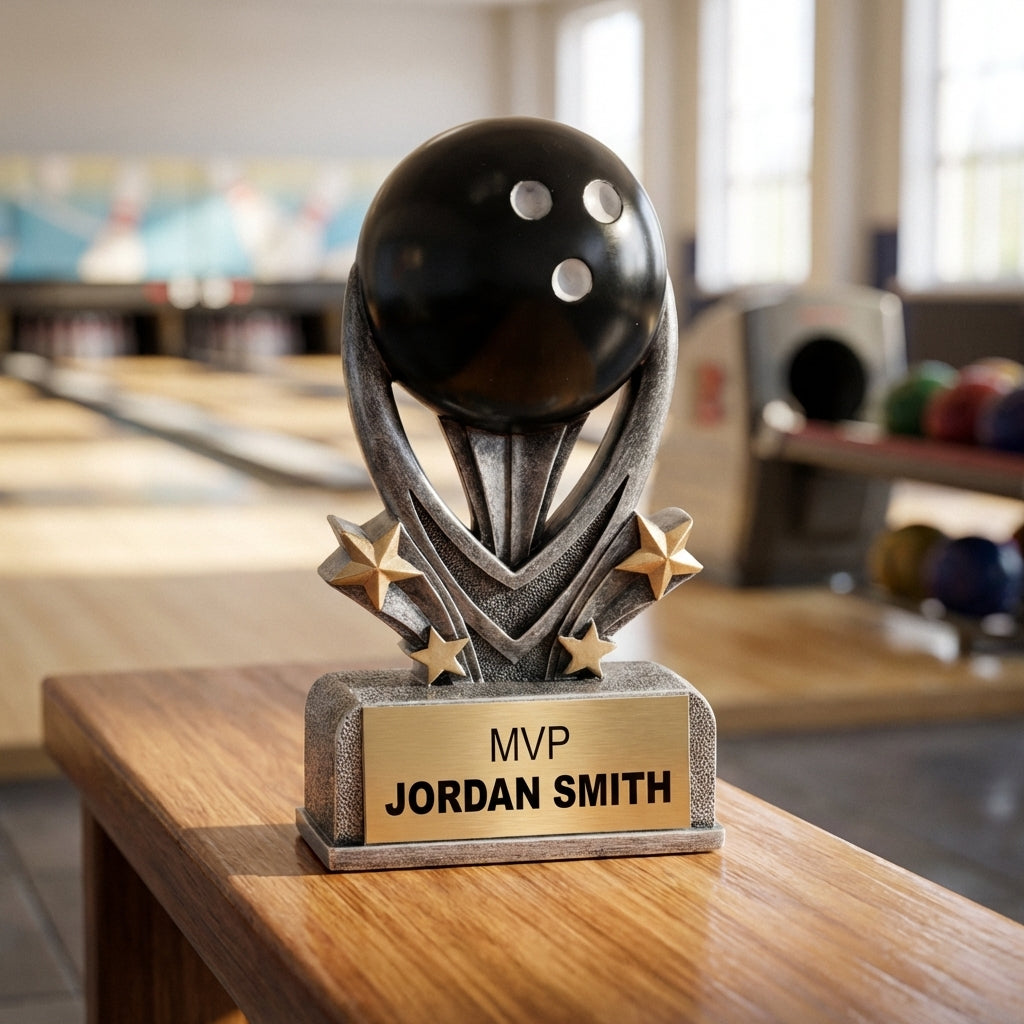 Personalized Sports Trophy 7" - Custom Engraved VSR for Team, Coach & MVP - View 3