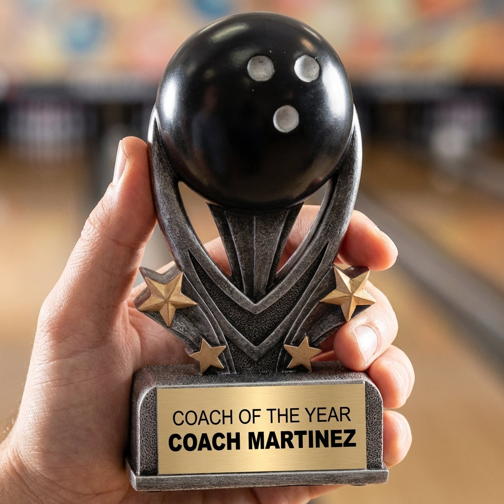 Personalized Sports Trophy 7" - Custom Engraved VSR for Team, Coach & MVP - View 5