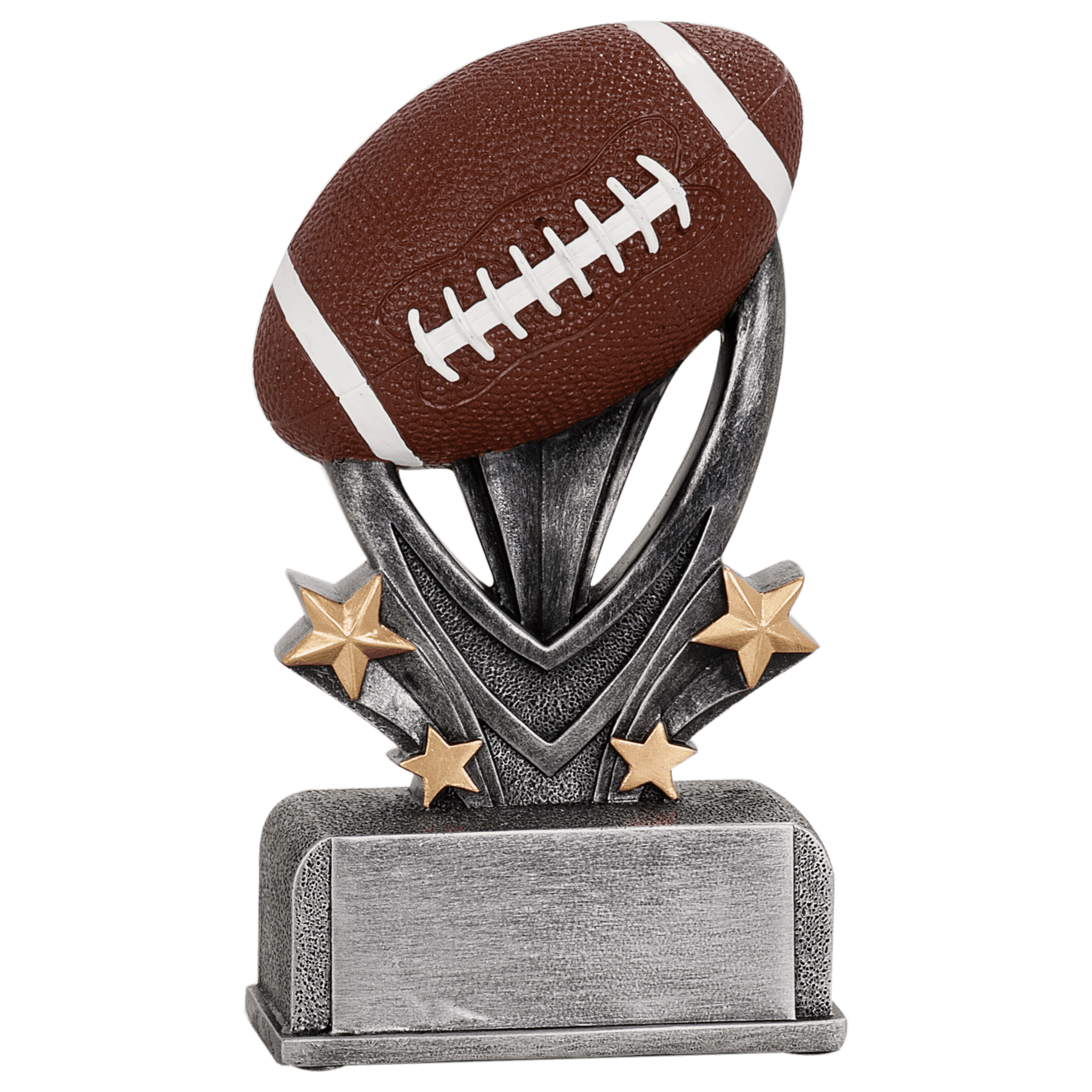 Personalized Football Trophy 7" - Custom Engraved VSR for Team, Coach & MVP - View 1