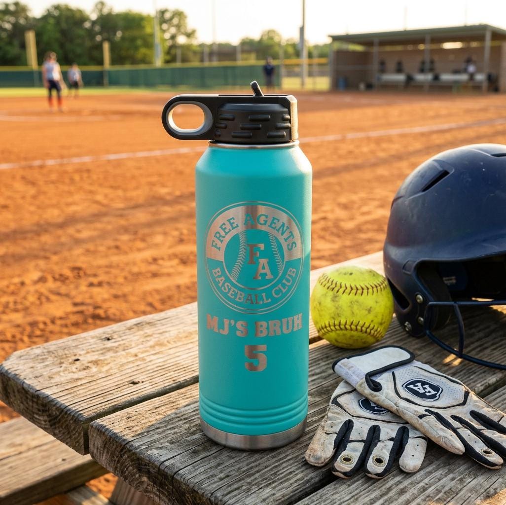 Softball Team Water Bottles — view 4