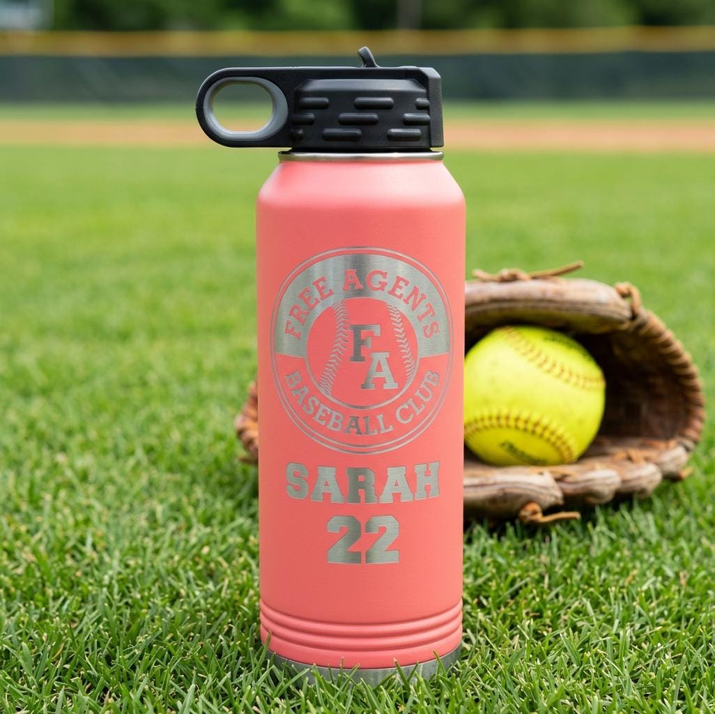 Softball Team Water Bottles — view 7