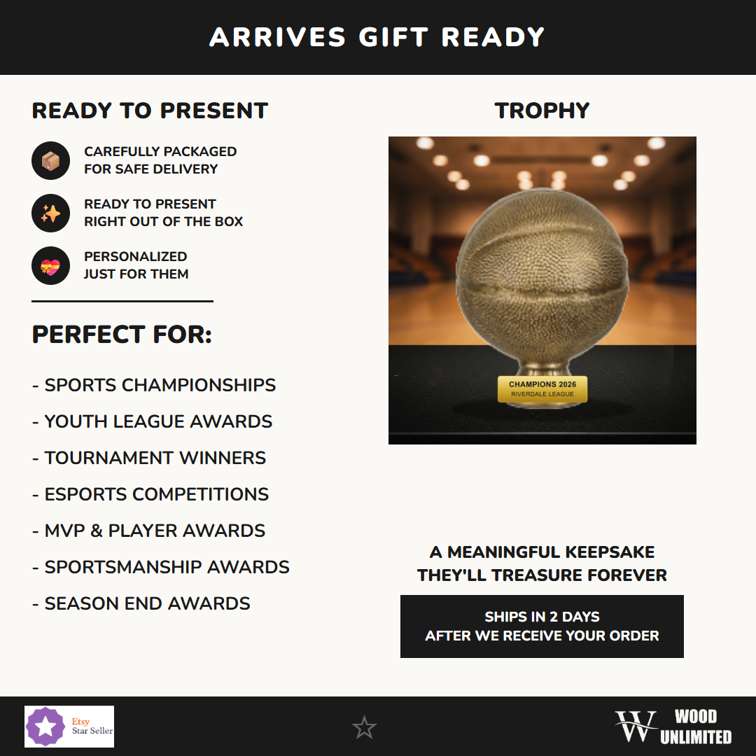 Gift-ready personalized Basketball Antique Metallic Resin Award resin award, perfect for ceremonies, retirements, and corporate recognition