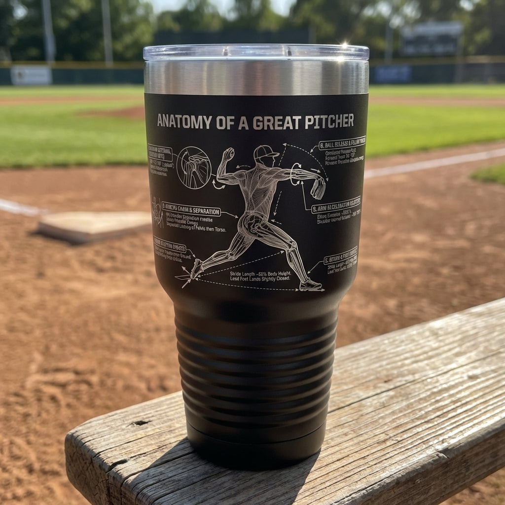 Personalized Custom Tumbler Gift - Laser Engraved 30oz Large Insulated Mug - Durable Stainless Steel Drinkware - Custom Name - View 5