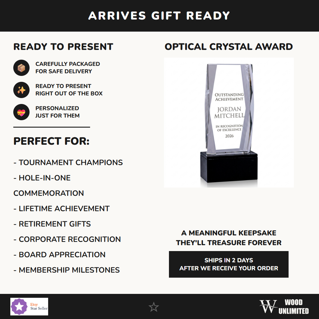 Gift-ready personalized Crystal Tower 3D Baseball Award crystal award, perfect for ceremonies, retirements, and corporate recognition
