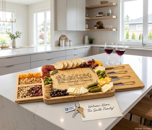 Personalized Charcuterie Board Housewarming Gift — view 1