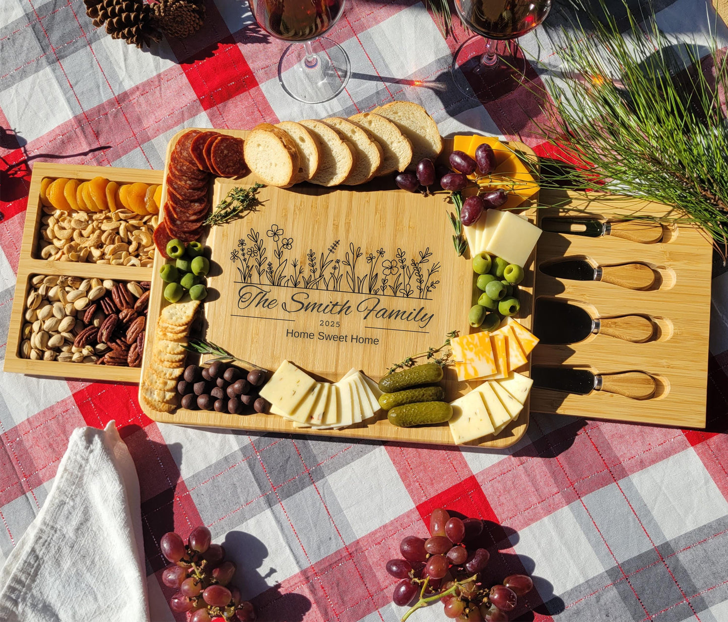 Personalized Charcuterie Board Housewarming Gift — view 4