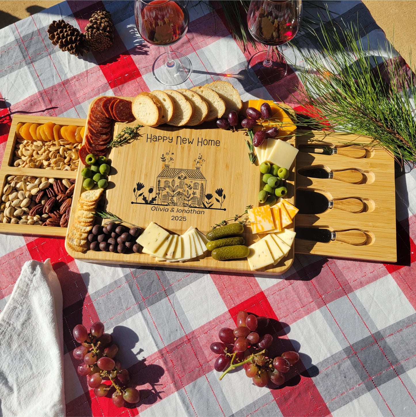 Personalized Charcuterie Board Housewarming Gift — view 5