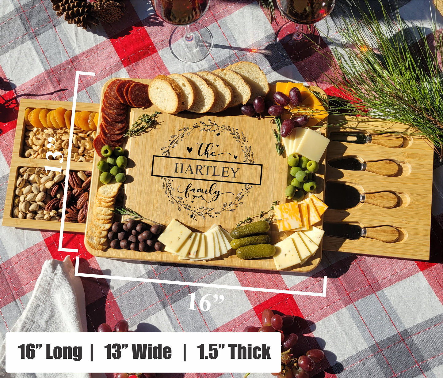 Personalized Charcuterie Board Housewarming Gift — view 8