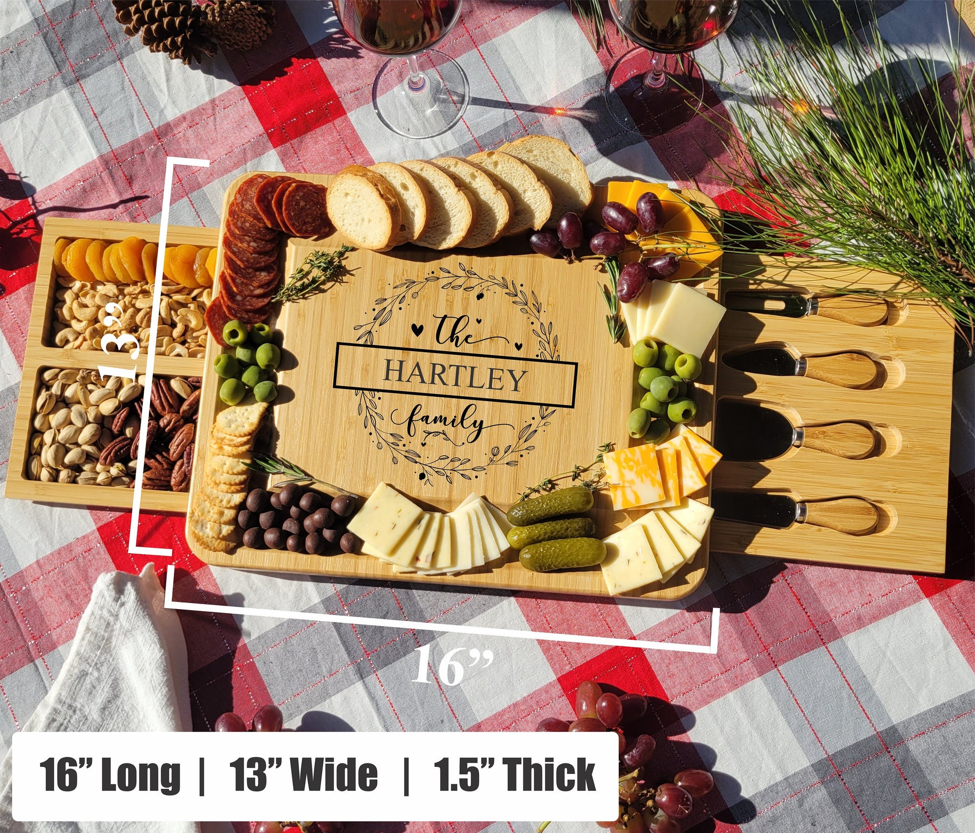 Personalized Charcuterie Board Housewarming Gift — view 8