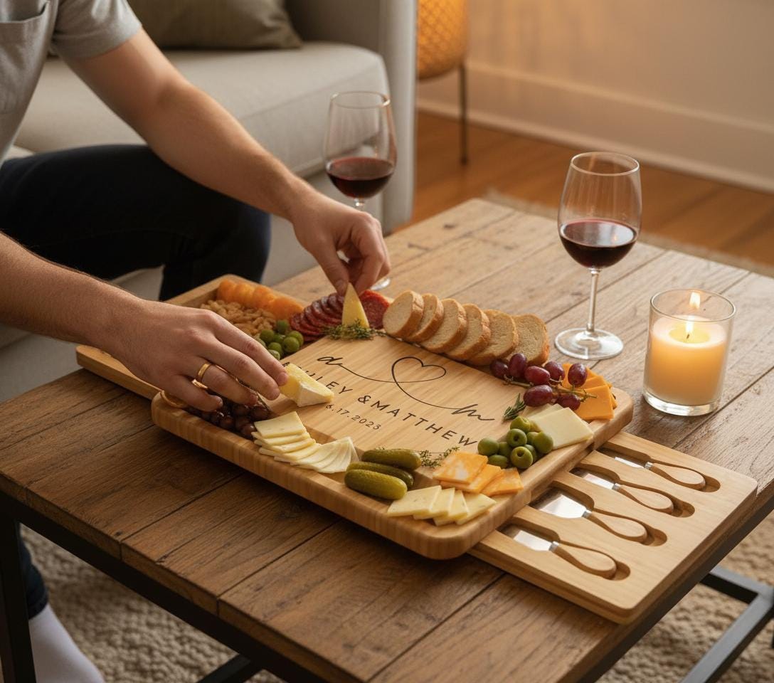 Personalized Charcuterie Board Gift Set — view 5