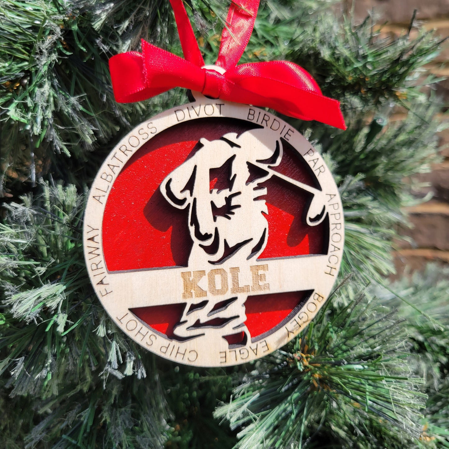 Personalized Golf Christmas Ornament Gift for Golfer, Golfing Christmas Gift, Personalized Golfer Gift, Golf Team Gifts - Personalized Holiday Ornament