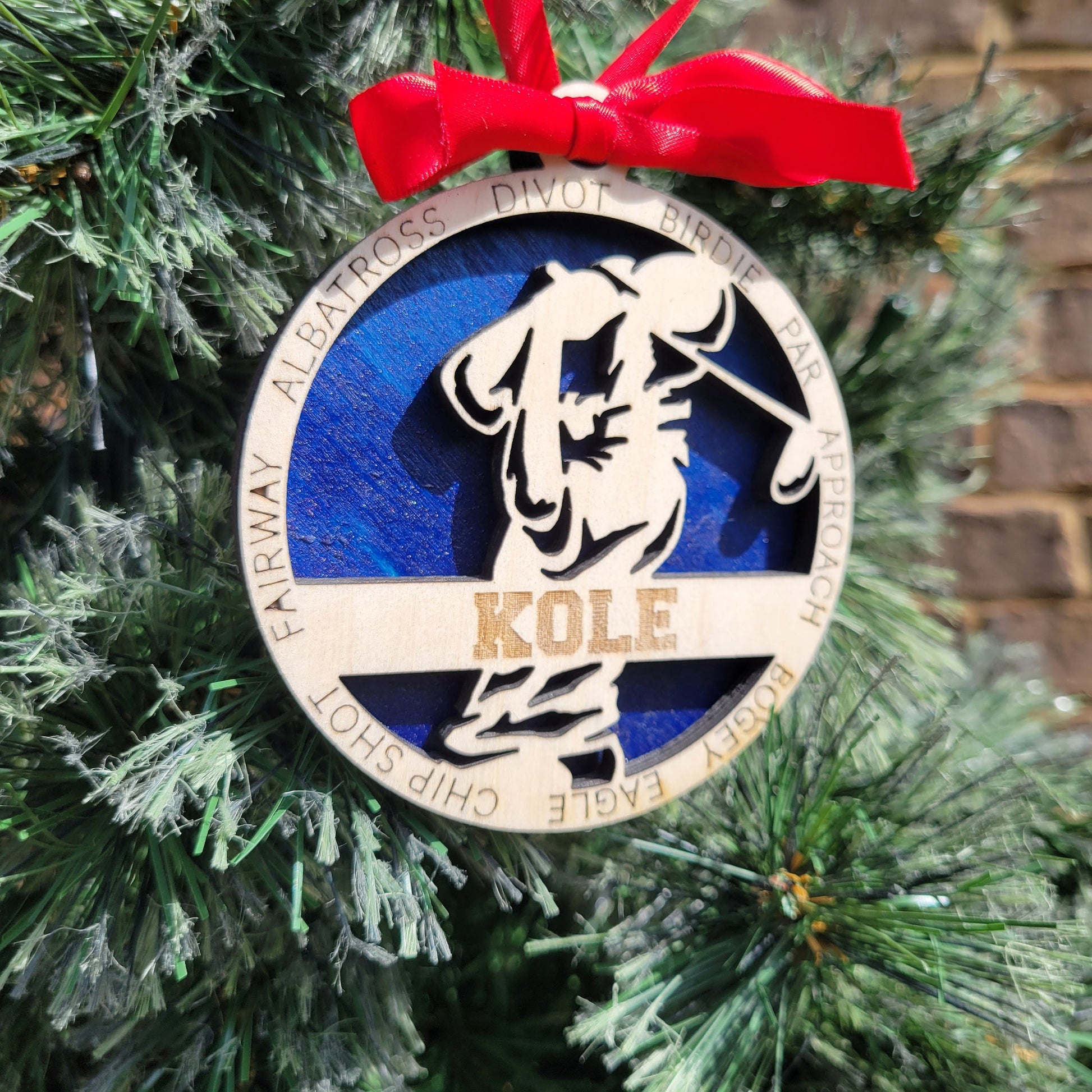 Personalized Golf Christmas Ornament Gift for Golfer, Golfing Christmas Gift, Personalized Golfer Gift, Golf Team Gifts - Personalized Holiday Ornament