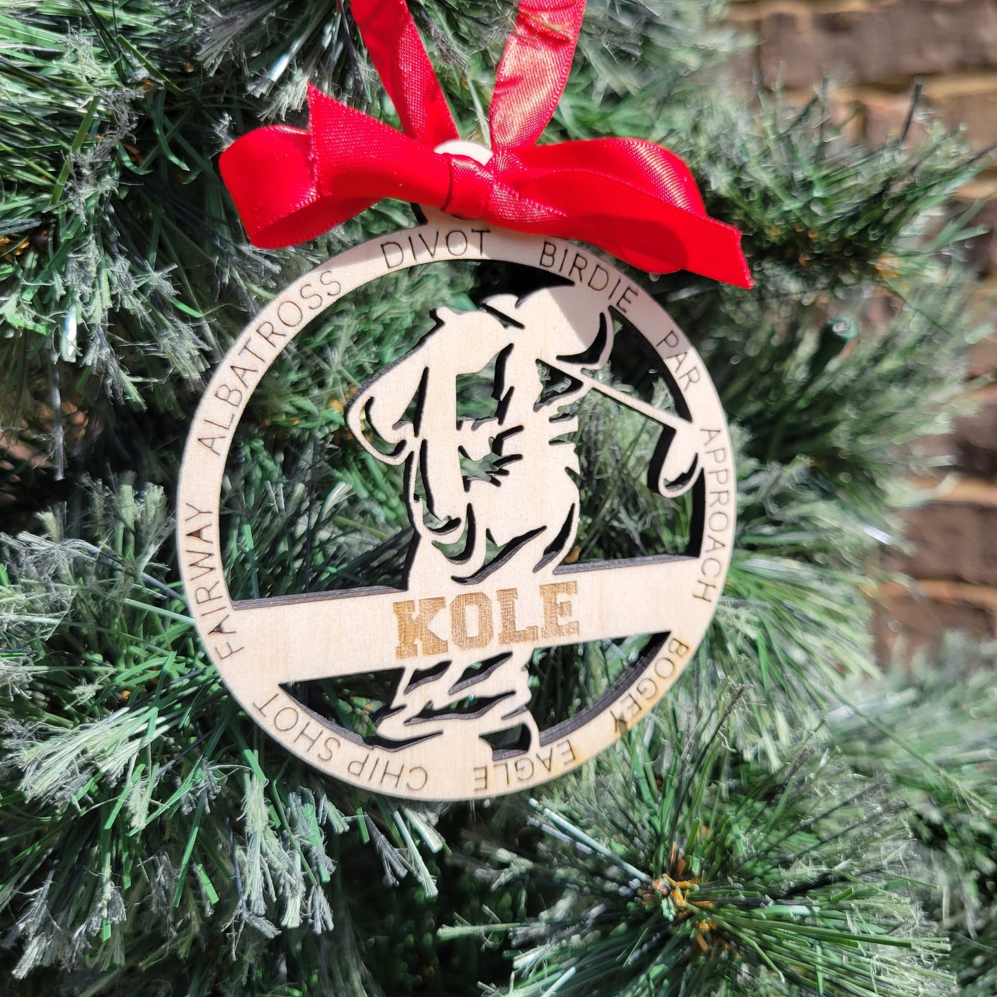 Personalized Golf Christmas Ornament Gift for Golfer, Golfing Christmas Gift, Personalized Golfer Gift, Golf Team Gifts - Personalized Holiday Ornament