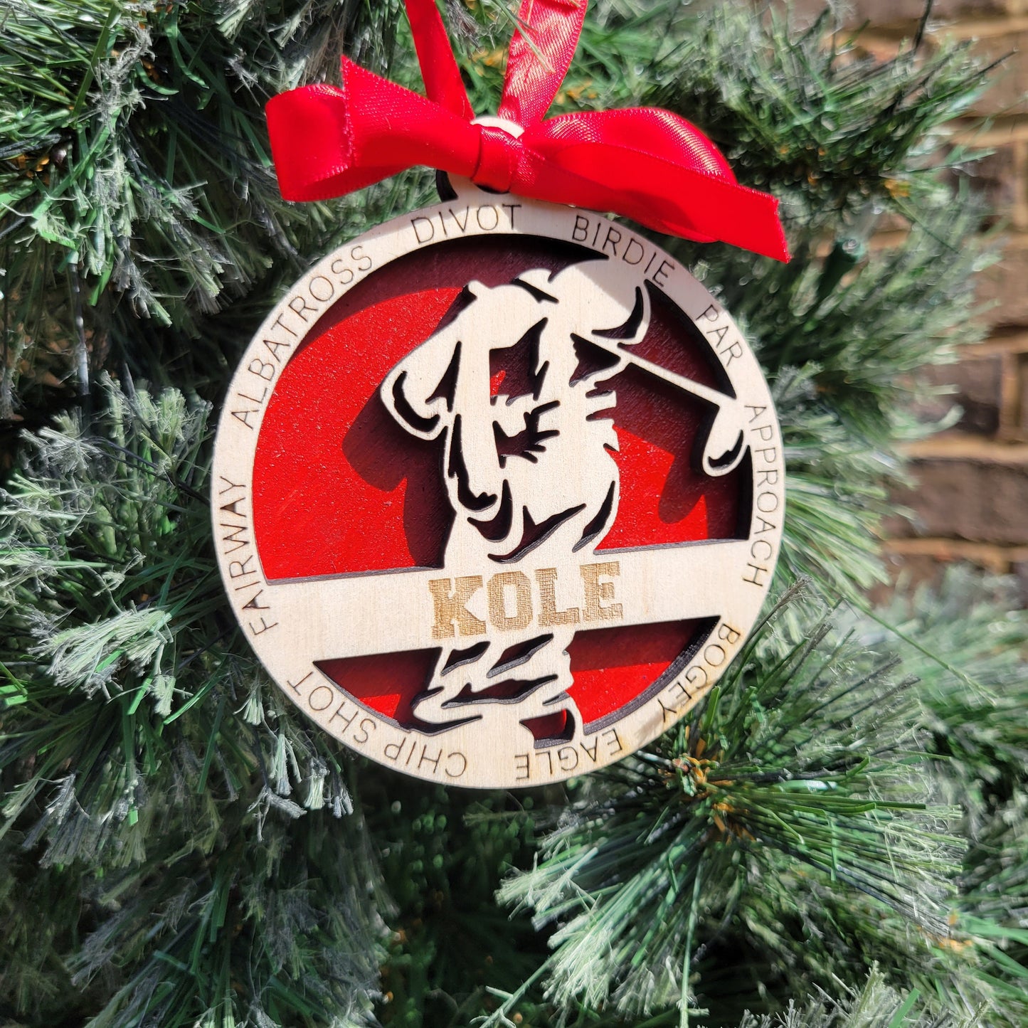 Personalized Golf Christmas Ornament Gift for Golfer, Golfing Christmas Gift, Personalized Golfer Gift, Golf Team Gifts - Personalized Holiday Ornament